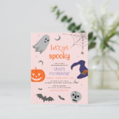 Budget Let's Get Spooky Halloween Cute Verjaardag (Staand voorkant)