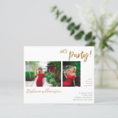 Budget Let's Party - Gold 2 Foto Graduation Party (Staand voorkant)