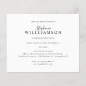 Budget Let's Party - Gold 2 Foto Graduation Party Flyer (Achterkant)