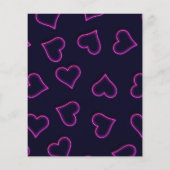 Budget Let's Party Pink Neon Tropische Verjaardag Flyer (Achterkant)