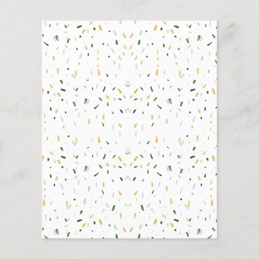 Budget Leuk Oerwoud Jongen Baby Brunch Uitnodiging (Achterkant)