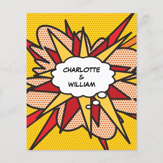 Budget Leuke Geometrische Strip Bruiloft Uitnodigi (Achterkant)