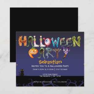 BUDGET Leuke Halloweenfeest Griezelige Typografie