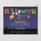 BUDGET Leuke Halloweenfeest Griezelige Typografie (Voorkant)