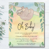 Budget Leuke luiaard Baby shower Invitation