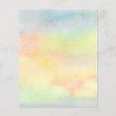 Budget Leuke luiaard Baby shower Invitation (Achterkant)