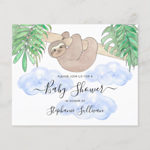 Budget Leuke luiaard Jongen's Baby shower Uitnodig