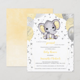 BUDGET Leuke olifant gele ballonnen Baby shower