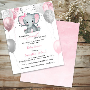 BUDGET Leuke Olifant Meisje Ballons Baby shower