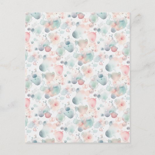 Budget Leuke Pastel Pony Spa Dag Kind Verjaardagsf (Achterkant)