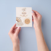 Budget Leuke Wild & Onederful 1e Verjaardag Flyer (Hand)