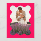 BUDGET Levendige Magenta Blauwgroen golf foto brui (Achterkant)