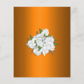 Budget Levendige Sinaasappel, Witte Bruids Rozen B Flyer (Achterkant)