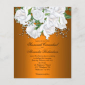 Budget Levendige Sinaasappel, Witte Bruids Rozen B Flyer (Voorkant)