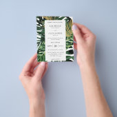 Budget LG Tropisch Palm Leaf Gold 1B Weddenschap Flyer (Hand)