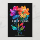 Budget🌈 LGBTQ Bloemen en Pride Save The Date (Voorkant)