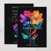 Budget🌈 LGBTQ Bloemen en Pride Save The Date (Voorkant / Achterkant)
