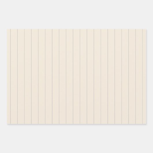 BUDGET Licht BEIGE Monochroom Huwelijk Inpakpapier Vel (Voorkant 2)