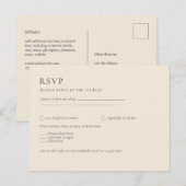 BUDGET Licht BEIGE Monochroom Trouwen Briefkaart (Voorkant / Achterkant)