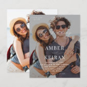 Budget licht getinte Shades Photo Wedding (Voorkant / Achterkant)