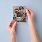 Budget licht getinte Shades Photo Wedding Flyer (Hand)