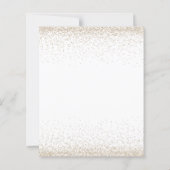 BUDGET Licht Glitter Evening uitnodiging (Achterkant)