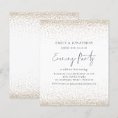 BUDGET Licht Glitter Evening uitnodiging (Voorkant / Achterkant)