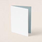 BUDGET Licht saliegroen monochroom huwelijk Folie Kaarten (Voorkant)