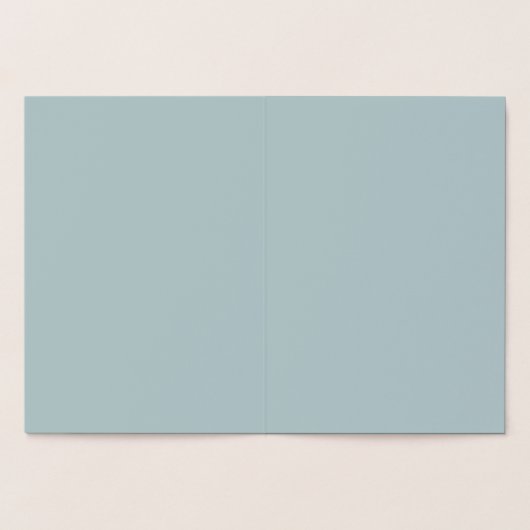 BUDGET Licht saliegroen monochroom huwelijk Folie Kaarten (Binnen)