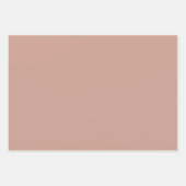 BUDGET Licht Terracotta Monochroom TROUWEN Inpakpapier Vel (Voorkant)