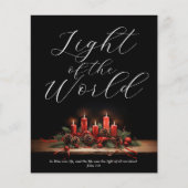 Budget Licht van de Wereld Bijbel Verse Kerstmis (Voorkant)