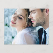 Budget Liefde Bedankt Foto Bruiloft Dank u Blauw (Achterkant)