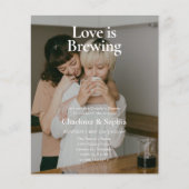 Budget Liefde Broeit 2 Foto Koppel Bruiloft Flyer (Voorkant)