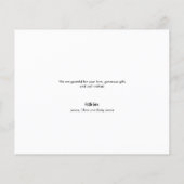 Budget Liefde en Bedankt Fotocollage Baby shower (Achterkant)