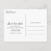 Budget Liefde en het strand bruiloft Save the Date Aankondigingskaart (Achterkant)