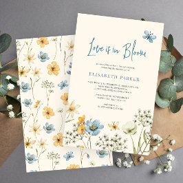 Budget liefde in bloei bruids douche uitnodiging briefpapier