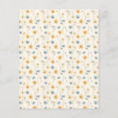 Budget liefde in bloei bruids douche uitnodiging flyer (Achterkant)