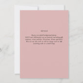 BUDGET Light Dusty Roos Pink Monochrome Weddenscha (Achterkant)