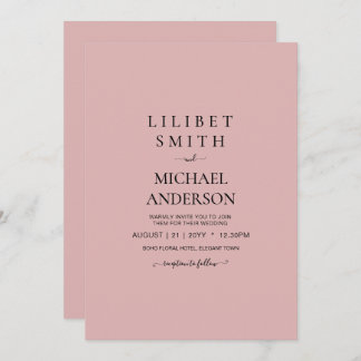 BUDGET Light Dusty Roos Pink Monochrome Weddenscha