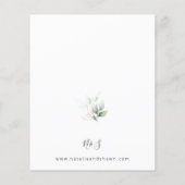 Budget Light Eucalyptus Glow Gold Weddenschap Flyer (Achterkant)