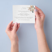 Budget Light Eucalyptus Glow Gold Weduwbrochure Flyer (Hand)