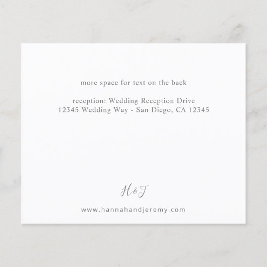 Budget Light Eucalyptus Glow Gold Weduwbrochure Flyer (Achterkant)