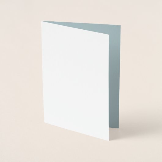 BUDGET Light Sage Green Monochrome Weddenschap Folie Kaarten (Voorkant)