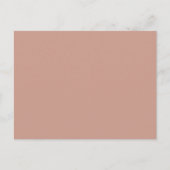 BUDGET Light Terracotta Monochrome WEDDING Briefkaart (Voorkant)