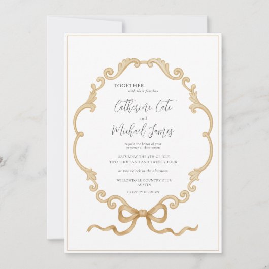 Budget  Lijst Elegante bruiloft Kaart (Voorkant)