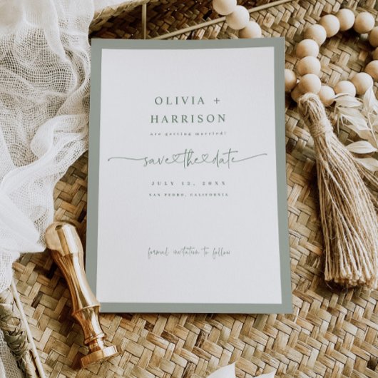 Budget Lijst Sla de datum bekendmaking fotokaart o Save The Date