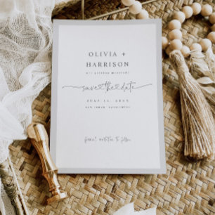 Budget Lijst Sla de datum bekendmaking fotokaart o Save The Date