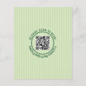 BUDGET Lijst St Patrick's Day huwelijksuitnodiging (Achterkant)