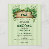 BUDGET Lijst St Patrick's Day huwelijksuitnodiging (Voorkant)