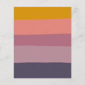 Budget Lila kleurenblok Stijlvol huwelijk uitnodig (Achterkant)